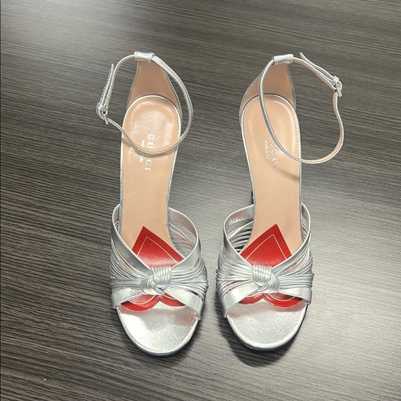 Gucci Silver Women's Sandals - Picture 1 of 4